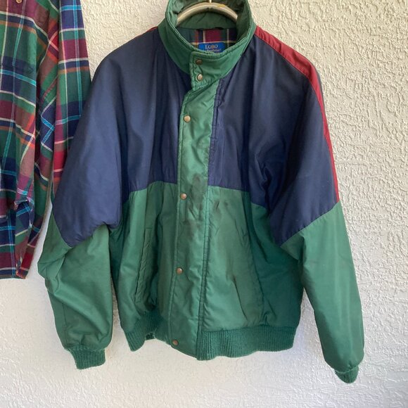 Pendleton LOBO Jacket & Matching Wool Shirt Bomber Jacket Wool Lined L 90S RETRO - Picture 7 of 14